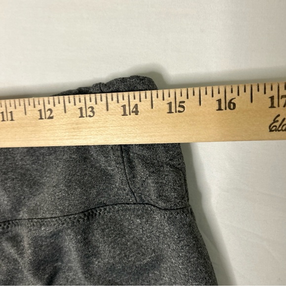 Adidas Pants Womens Medium Gray Activewear Athleisure Elastic Waist Cropped Logo - Picture 7 of 9